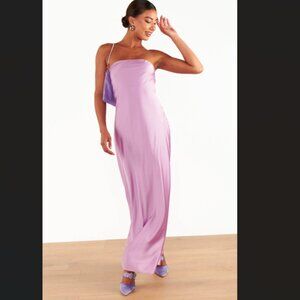 Show Me Your Mumu Taylor Tube Dress Purple Satin
